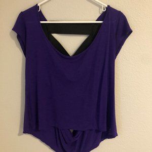 Purple Strappy and Drapey Top